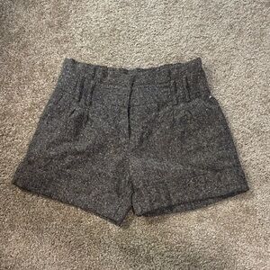 Daniel Cremieux High Waist Gray Tweed Shorts